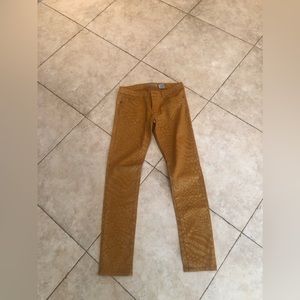 Emperial Gold Graphic Pants.  Size 9